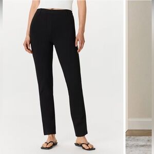 LOFT Julie Straight Black Pants Trousers